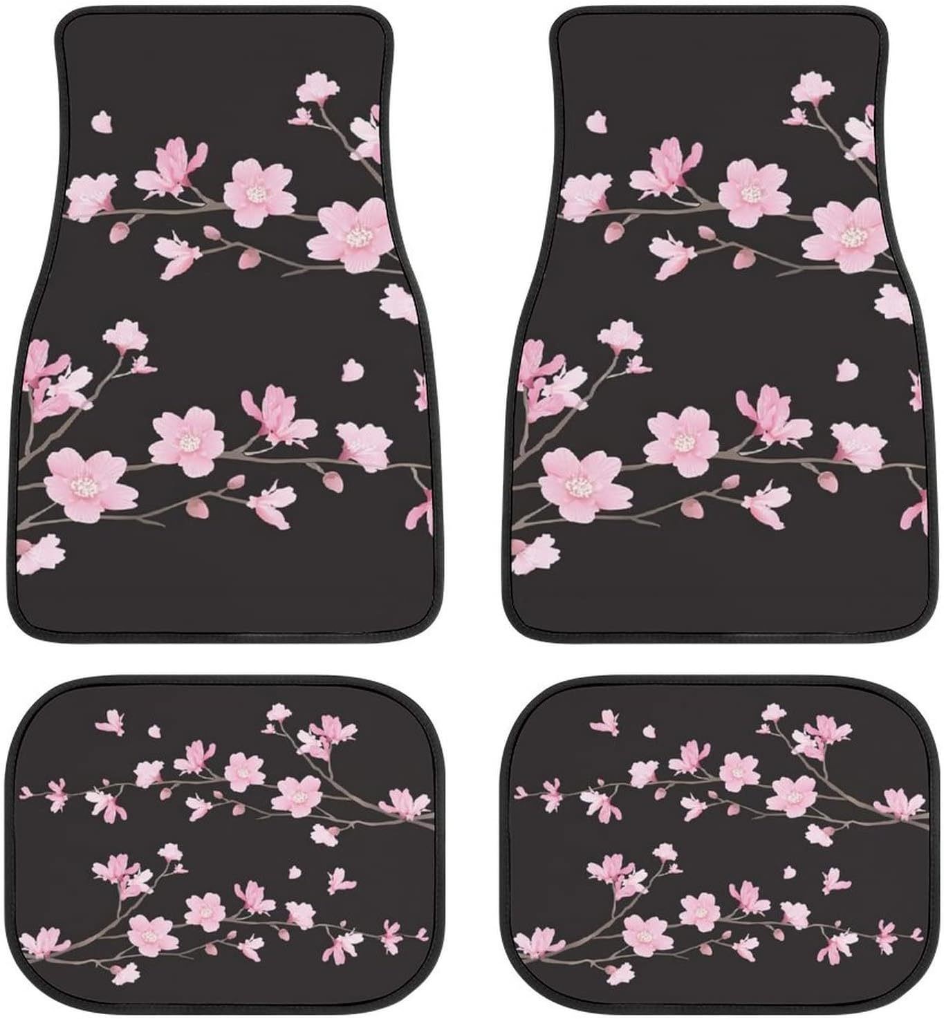 Cross-border Amazon Retro Flower Crystal Velvet Car Mat Easy-care Non-slip Dirt-resistant Comfortable Universal Mat