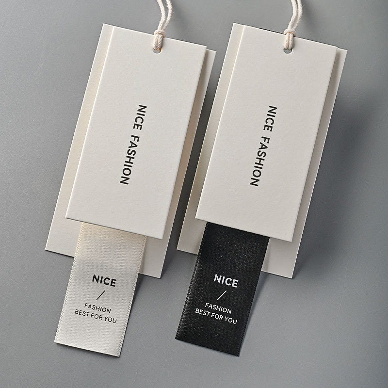 Manufacturer Wholesale Clothing Tags Customization, Simple Men's and Women's Clothing Tags, Custom Clothing Labels, Free Design