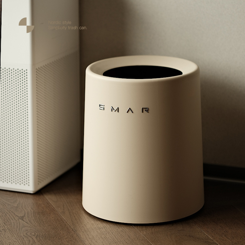Trash Can Household 2024 New Style Living Room Kitchen Bathroom Bedroom Toilet Office French Style Light Luxury Cream Style Trash Can Household 2024 New Style Living Room Kitchen Bathroom Bedroom Toilet Office French Style Light Luxury Cream Style