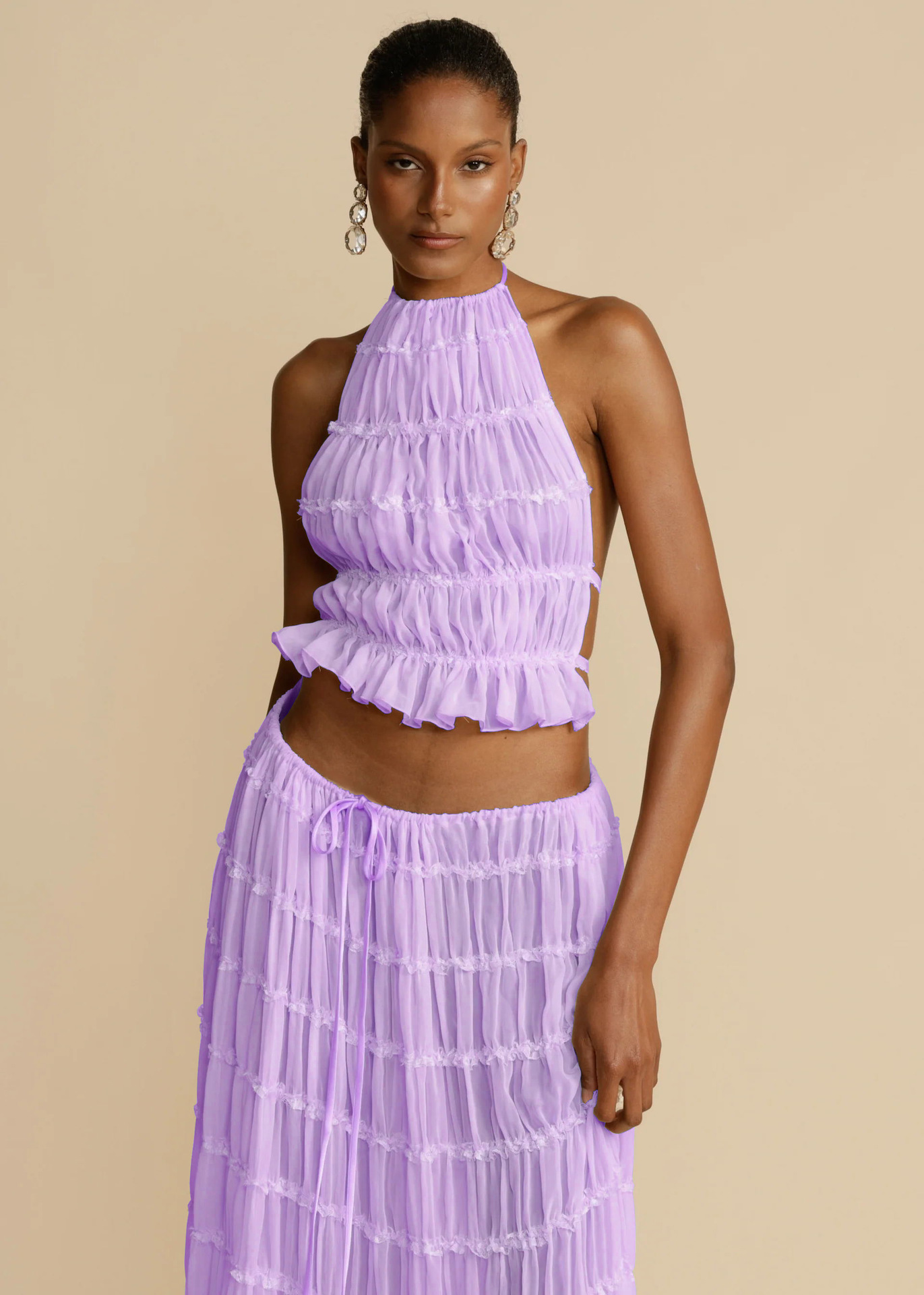84g Weight Sleeveless Sleeve Length Polyester Fabric Type Skirt Co-ord Set Sets Type 2 Pieces Set Quantity Daily, Beach, Date Occasion Halter Neck Neckline Regular Fit Fit Type Solid Color Pattern Summer Season Women's Gender Sexy Style Daily Beach Date Women's Sexy Solid Color Polyester Skirt Co-ord Set Skirt Sets 28