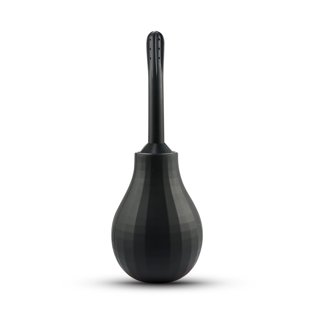 Adult products factory wholesale plaid pattern Silicone Anal spherical irrigator vaginal irrigator