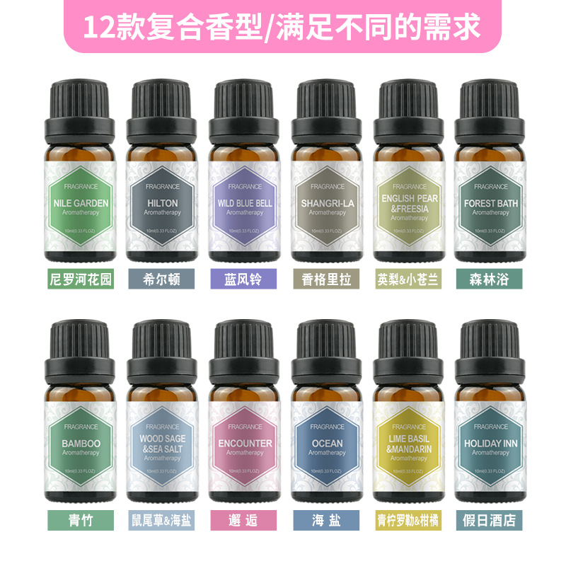 Car aromatherapy essential oil rose jasmine mint water-soluble humidifier diffuser stone plant indoor air freshening