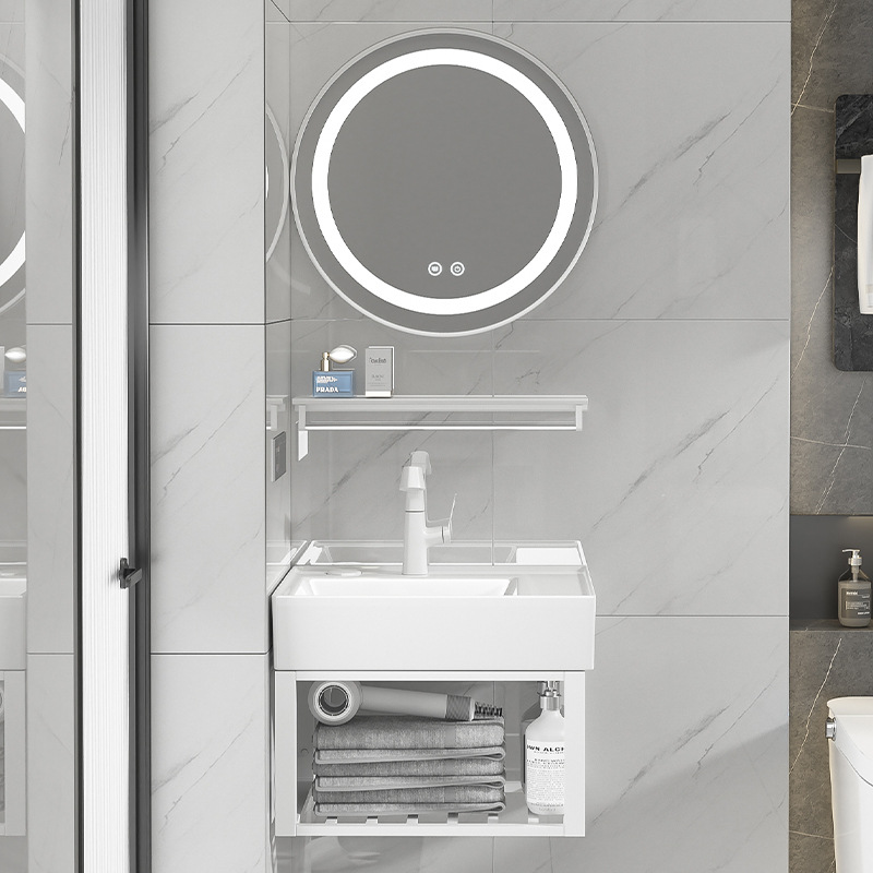 Baño simple lavabo tipo pared lavabo de acero inoxidable lavabo lavabo balcón lavabo pequeño lavabo de casa