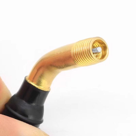 Motorcycle vacuum tire valve electric car tire copper rod valve bend anti-leakage electric car tire air nozzle