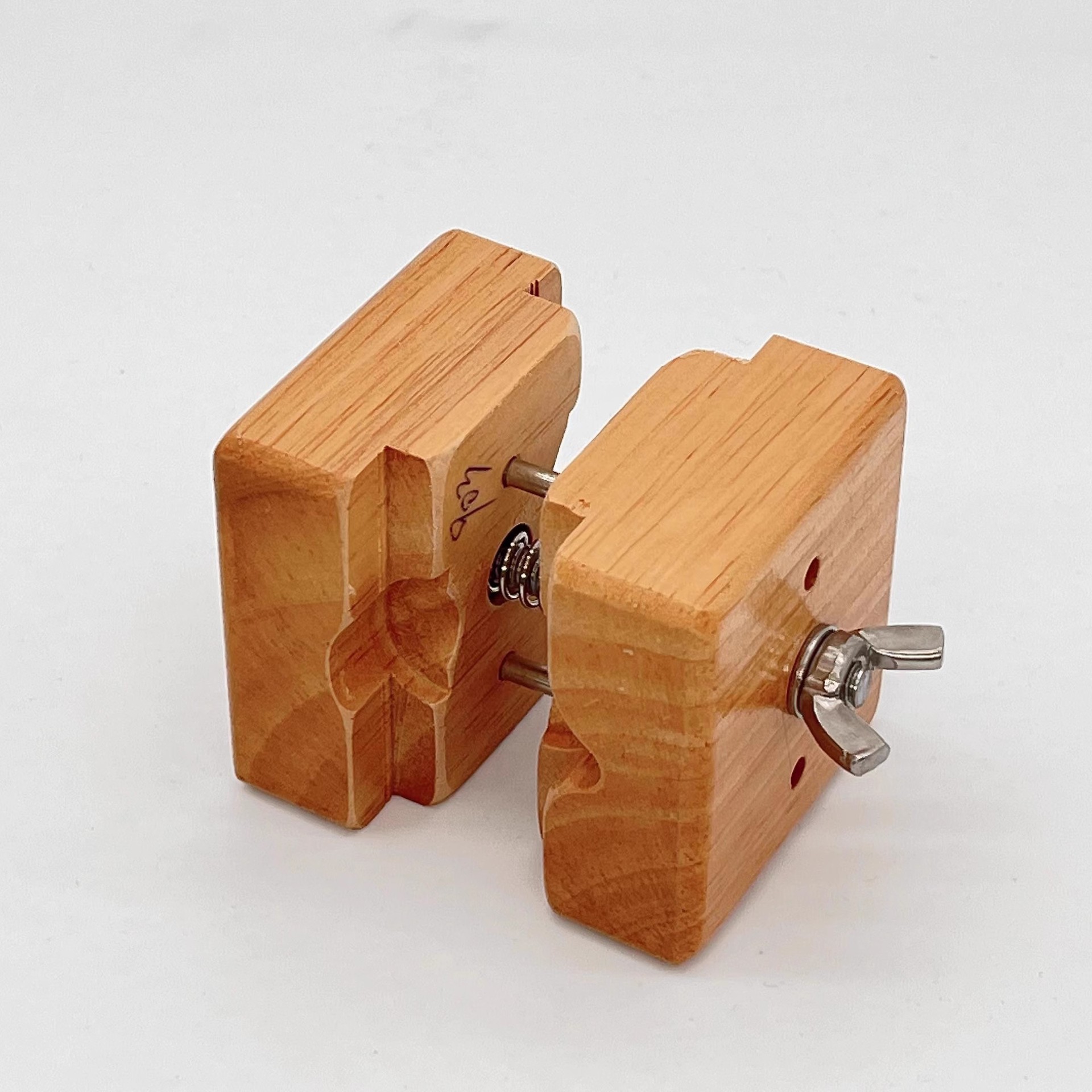 修表工具 木制开表底座 手表夹具木座 木头夹表座 维修手表实木座