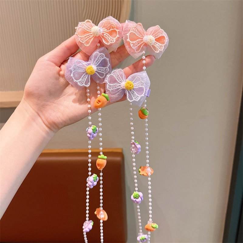 Super inmortal mariposa clip de cabello para niños trenzados clip de cabello para niñas publicas suecas joyas de cadena trenzada para niñas