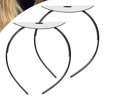 10CM 원형 가죽 2개 + 머리띠 2개