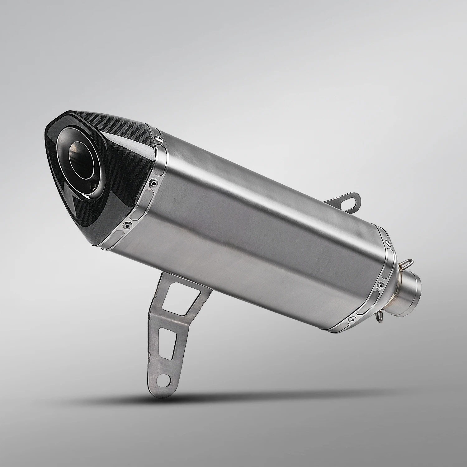 Zontes 368G/E Modified Exhaust Pipe Front Section and Tailpipe, Zontes 400g Dedicated Exhaust, Non-Destructive Installation