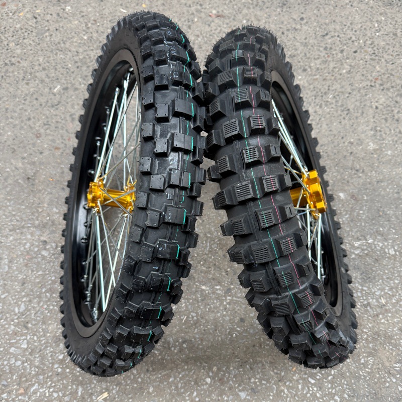 Light Bee modified front 19-inch and rear 17-inch wheel rim assembly, Light Bee X off-road tread tires, aluminum alloy CNC wheel hub