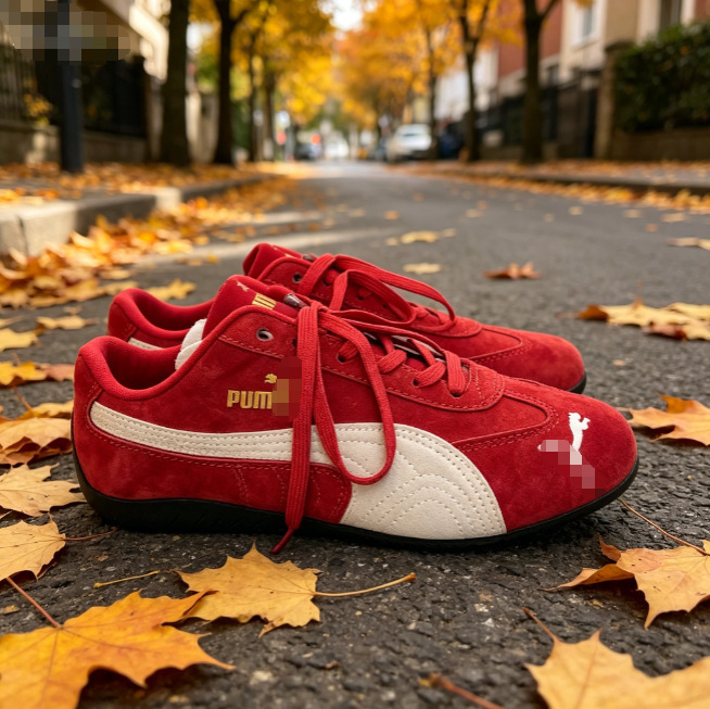 Putian Pure Original Pm Racing Shoes Rose Park Chae-Young Unisex Couple Shoes Versatile Retro Low-Top Trendy Casual Sneakers Putian Pure Original Pm Racing Shoes Rose Park Chae-Young Unisex Couple Shoes Versatile Retro Low-Top Trendy Casual Sneakers