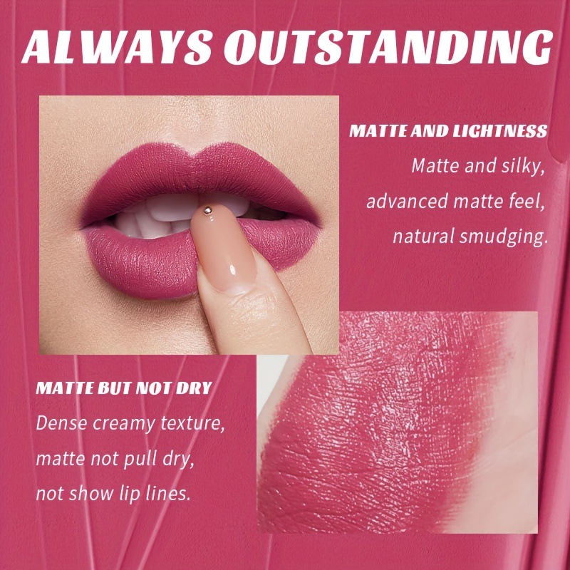 USHAS Europa y los Estados Unidos transfronterizos spot lápiz labial esmalte labial hidratante duradero sin tazas no pierde color lápiz labial LP2299B