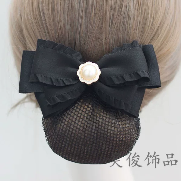 New Style Nurse Hair Accessory, Flight Attendant Hair Net, Waiter Hair Accessory, Work Bow, Professional Hair Clip, Super Fairy Hairpin