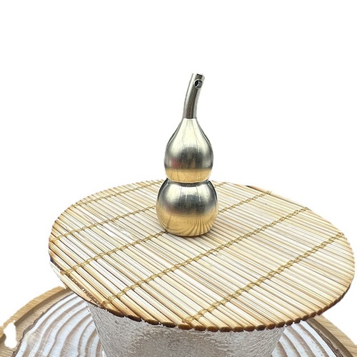 The lower opening brass gourd can be used to hold Zhusha DIY accessories, keychain accessories, scenic spots, small gifts, copper gourds