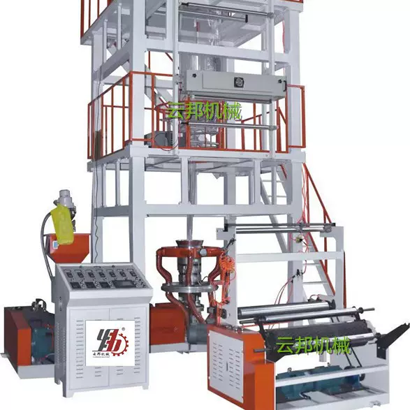 云邦机械优惠供应高速吹膜机旋转机头地膜恒涨力收卷背心袋设备