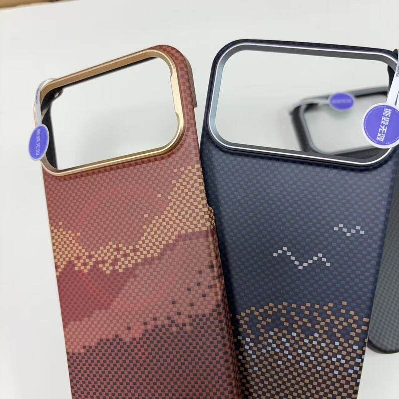 典雅磁吸系列 适用苹果17丝印纹理iPhone17Pro PC热弯成型手机壳|undefined
