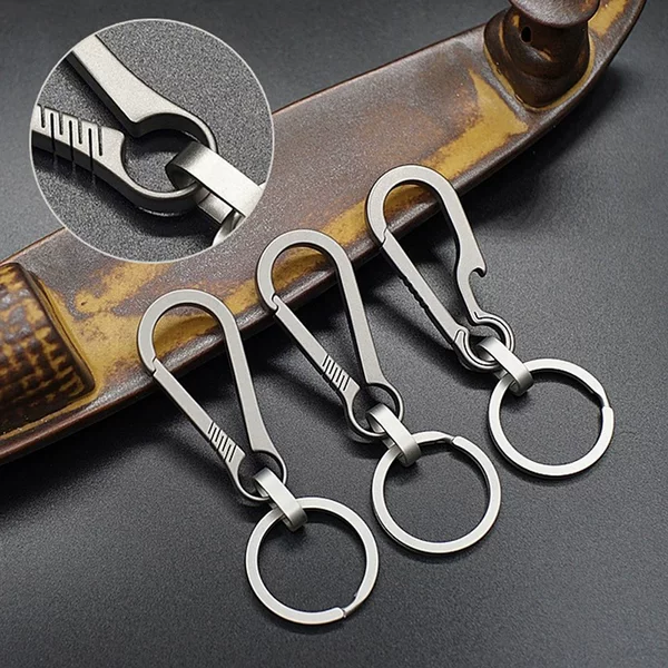 Titanium Alloy Car Keychain Luggage Key 006 Travel Accessories Creative Simple Men's and Women's Waist Chain Ring