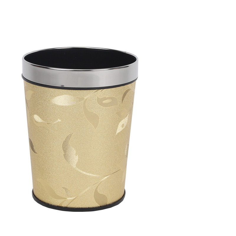 Directo de fábrica gran cubo de basura de cuero cónico creativo hogar cocina baño sala de estar cubo de basura Hotel