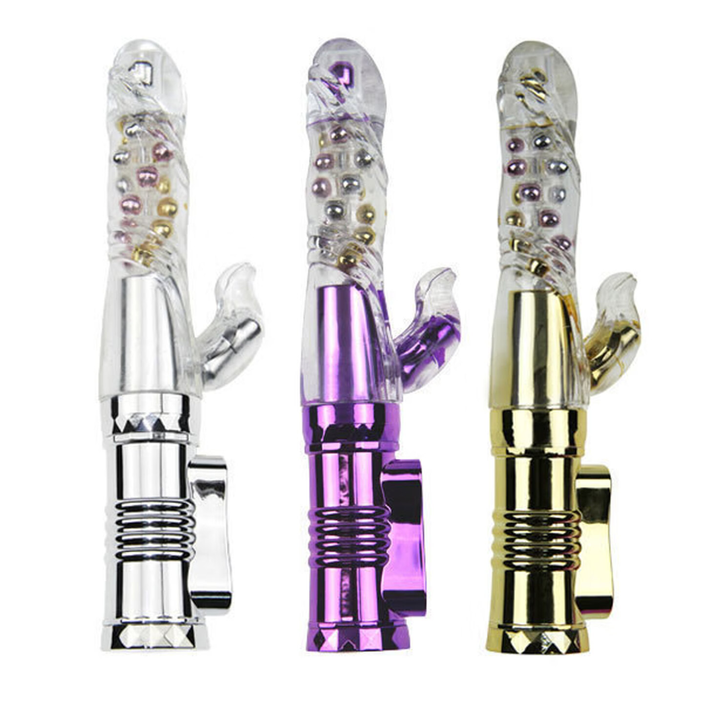 Retractable Rotating Bead Vibrator with 36 Modes, USB Rechargeable Thrusting Wand — detail image 11