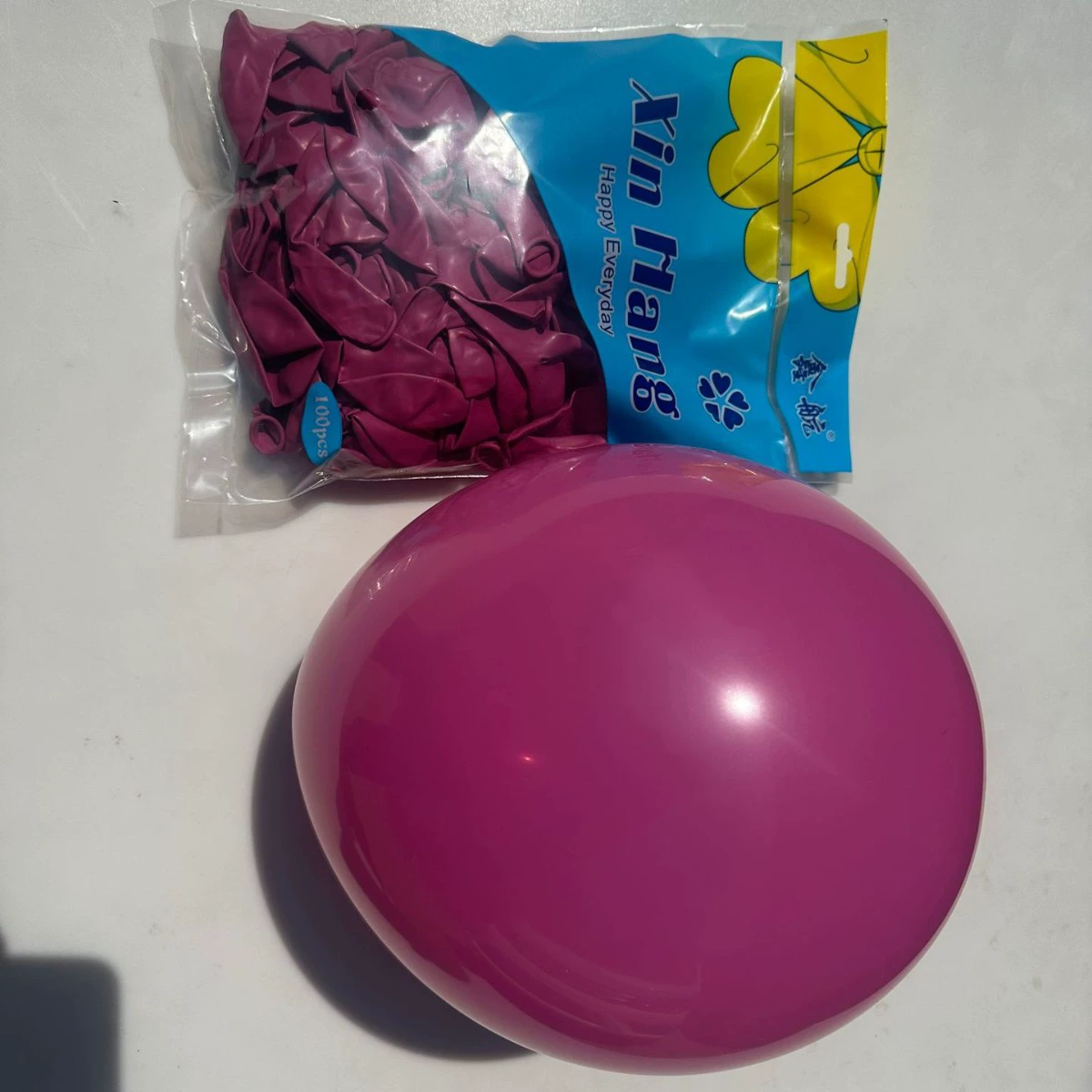 Balloon (XIN HANG) 10-inch 2.2 g latex round — 100 pcs multicolor decorative party