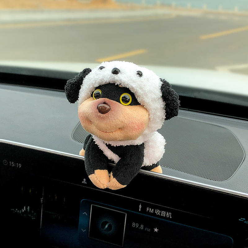 Linda abeja cachorro decoración de pantalla de coche muñeca de fiesta coche consola central decoración de pantalla accesorios de niña