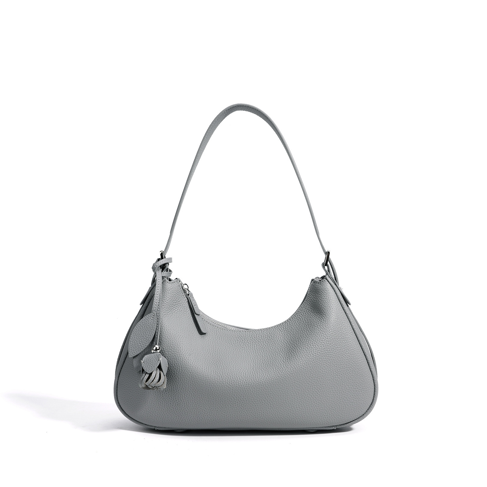 Crescent Design Candy Color Early Spring Niche New Handbag 2026 Underarm Bag Baguette Simple Commuter Bag - Thumbnail 5