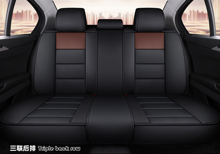 Car All-Inclusive Full Leather Baby Bear Cushion Leather Cushion Seat Cover All-Inclusive Suitable for All Seasons Car Cover Seat Cover Winter