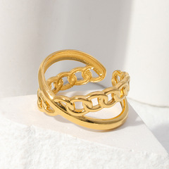 Elegant and Durable Titanium Steel Ring for Women - Unchanging Color, Unique Design, Couple's Band, Stainless Steel Open Ring - Wholesale for Men