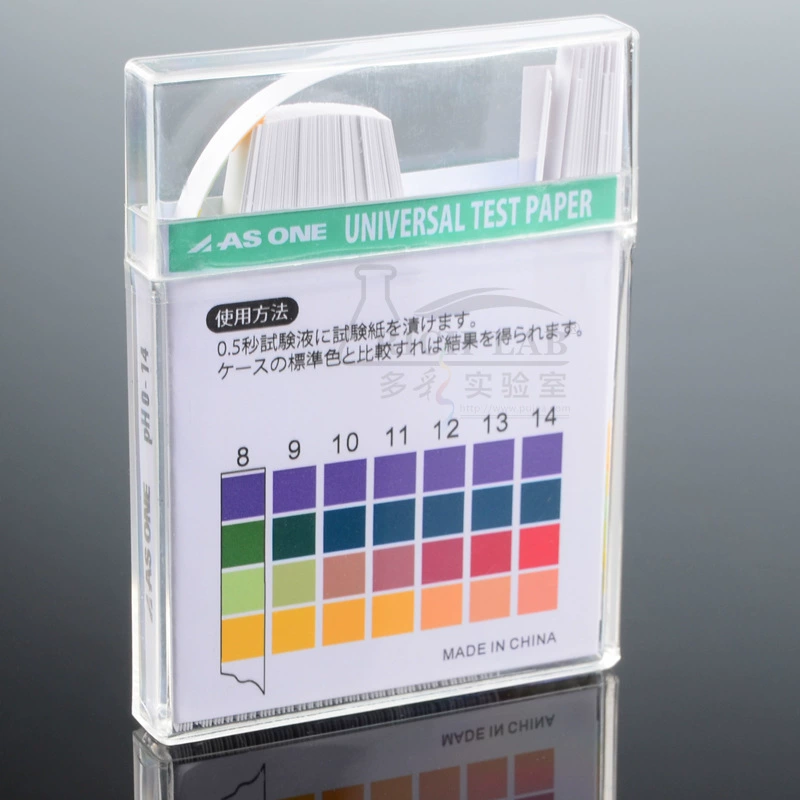 Японская ASONE в штучной упаковке широкая тестовая бумага PH 0-14 Косметика аквариум качество воды мочи тест PH бумага