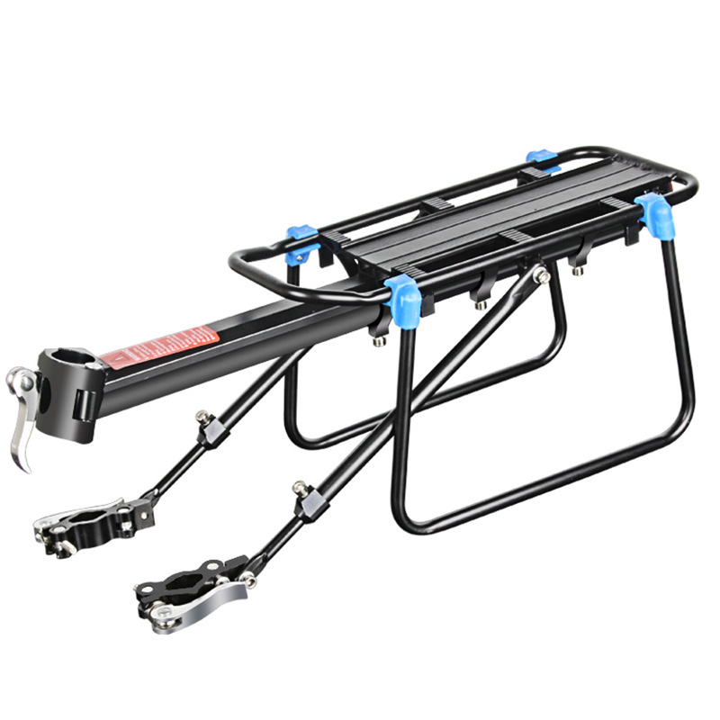 Percha trasera de bicicleta de montaña percha trasera de bicicletas percha de aleación de aluminio percha trasera desmontable rápido percha trasera de carga percha de aluminio para personas