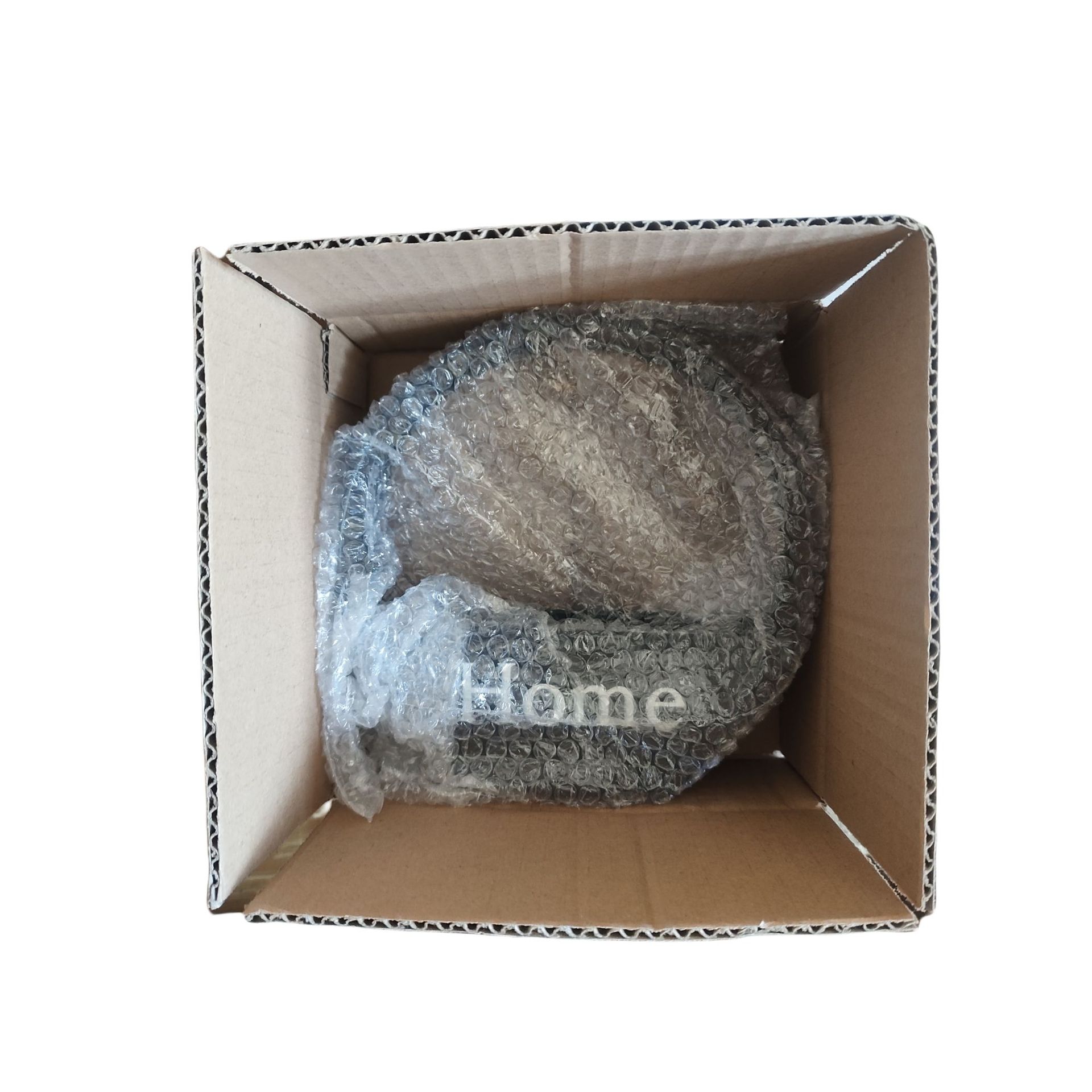 Negro + bolsas de burbujas independientes + envasado en cartón