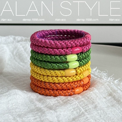 Anti-Collapse Hair Band, High Elasticity — Saç üçün rezinlər - dopamine-color-6cm