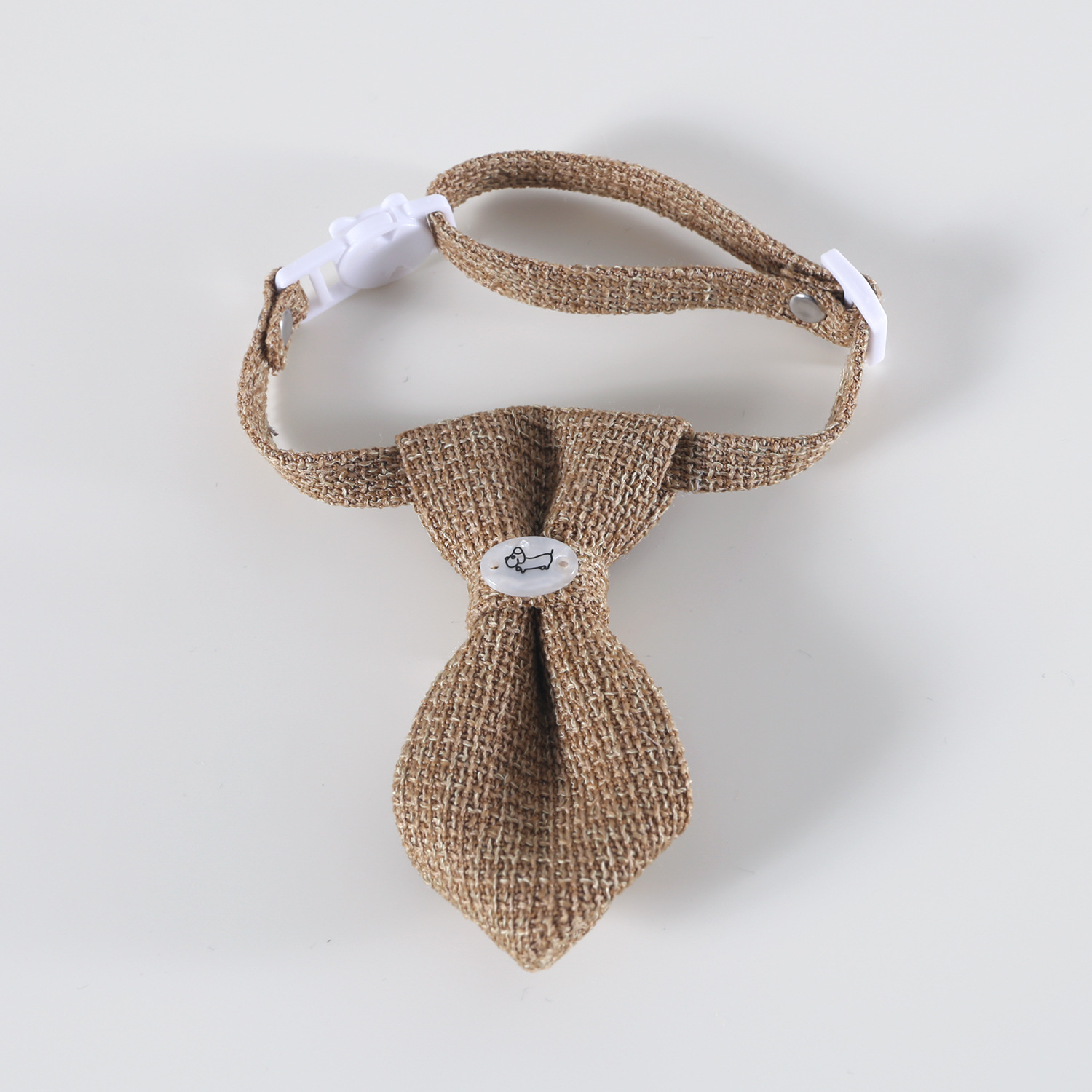 2025 mascota lino collar ajustable anti-asfixia gatito cachorro perro caballero corbata corbata arco