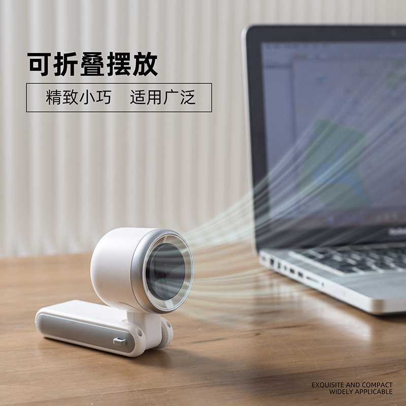 折りたたみ式高速ターボファン冷却ポータブルデスクトップアイスブラシレスモーターハンギングネックファンクロスボーダーUSBデジタルディスプレイ|undefined