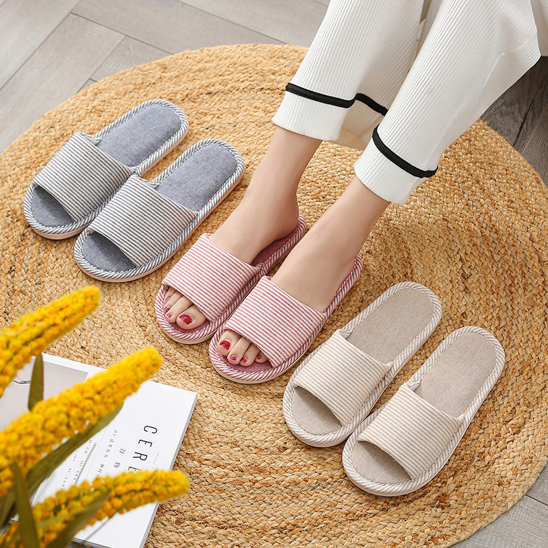 Slippers for Women and Men Home Indoor Non-Slip Household Four-Season Home Floor Cotton and Linen Soft Bottom Spring and Summer Linen Slippers Wholesale Slippers for Women and Men Home Indoor Non-Slip Household Four-Season Home Floor Cotton and Linen Soft Bottom Spring and Summer Linen Slippers Wholesale