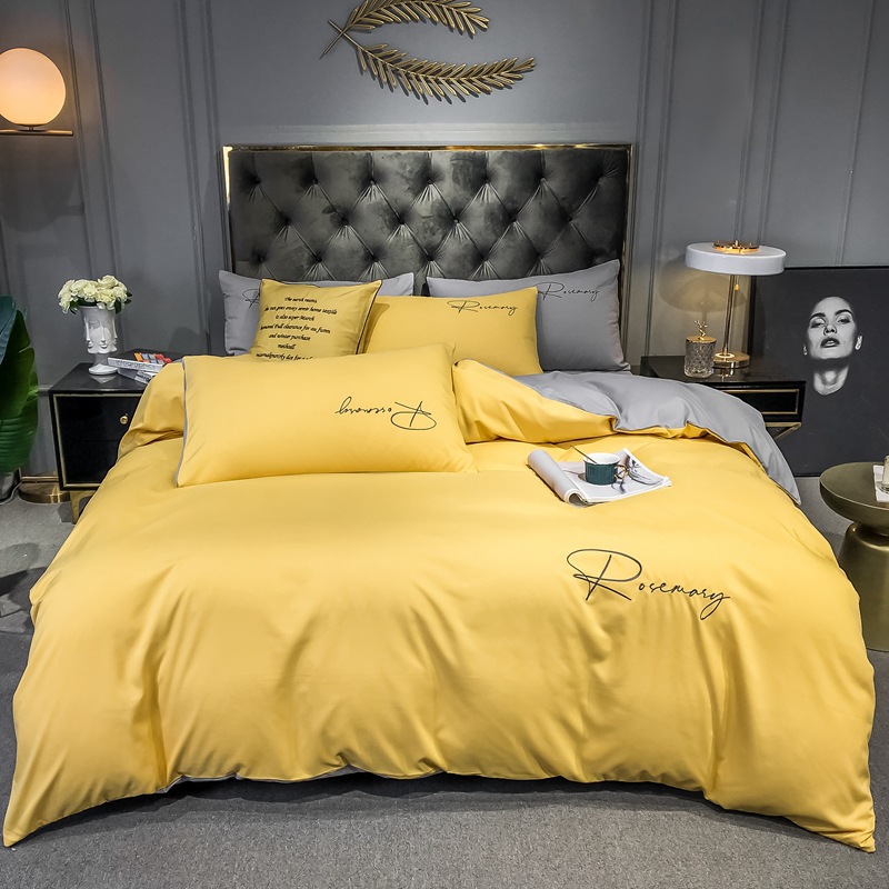 밝은 노란색 + 밝은 회색