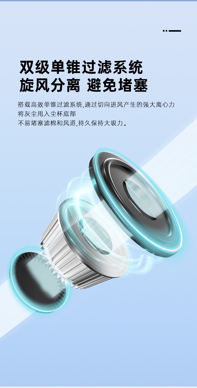 Wireless Vacuum Cleaner Large Suction Hand-held Suction and Towing Integrated Car Home Dual-purpose Dust Removal Machine Car Strong Dust Removal