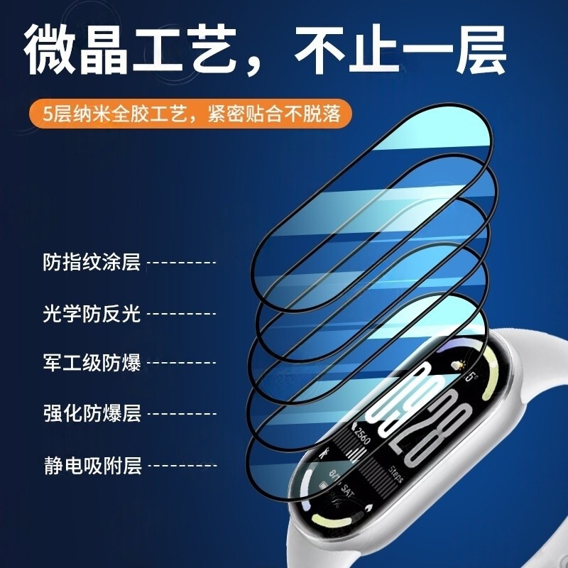 Xiaomi Mi Band 10 保護フィルム xiaomi 10nfc フルスクリーンホットベンド複合セラミック第 10 世代 HD フィルムに適しています。|undefined