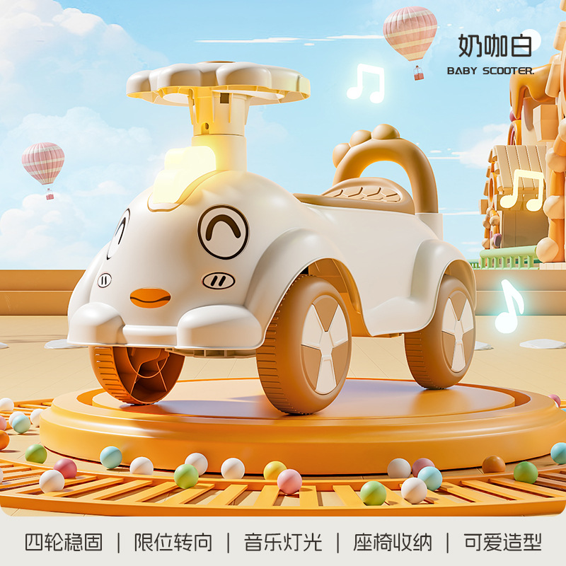 Patinete para niños de 1 a 4 años, patinete para niños pequeños, bicicleta de equilibrio para bebés sin pedales, patinete de cuatro ruedas para niños. image 15