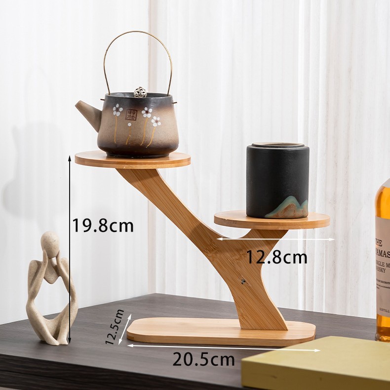 屋内家庭用竹多層リビングルームフラワースタンドデスクトップ装飾小さなフラワースタンドクリエイティブプレート植木鉢スタンド卸売|undefined