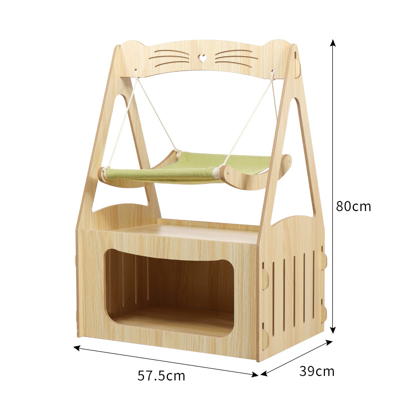 Cama para gatos al por mayor cama para mascotas de doble capa cesta para gatos cesta para colgar ventana de pie gato columpio para gatos hamaca para gatos litera