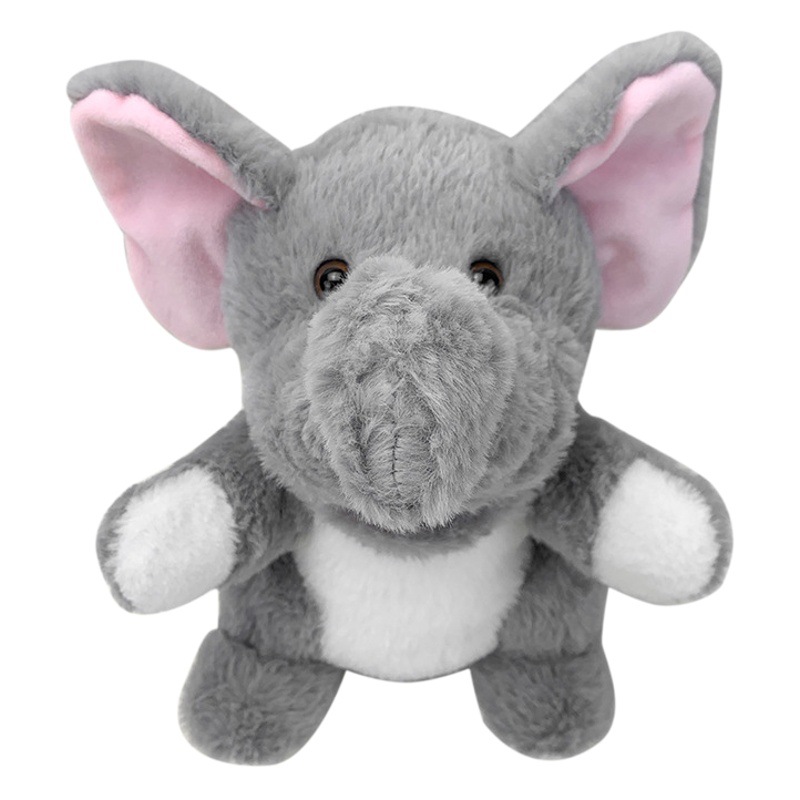 Tigre animal marioneta de juguete boca abierta muñeca de peluche de juguete León zorro marioneta boca móvil marrón muñeca de oso