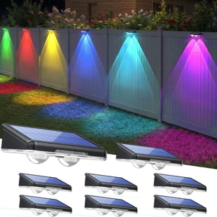Настенный садовый светильник на солнечной батарее LED
