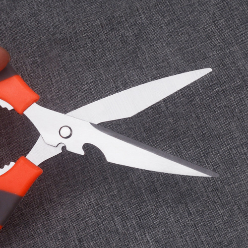 Home stainless steel scissors multi-purpose kitchen shears roast meat floral scissors tailor scissors bottle opener can clamp walnut chicken bone