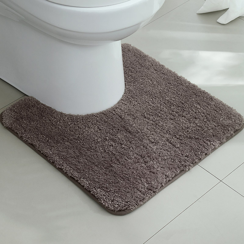 Alfombrilla antideslizante en la puerta del baño flocado Alfombra absorbente gruesa Alfombra de entrada del inodoro Alfombrilla de la puerta Alfombra de la cama del dormitorio