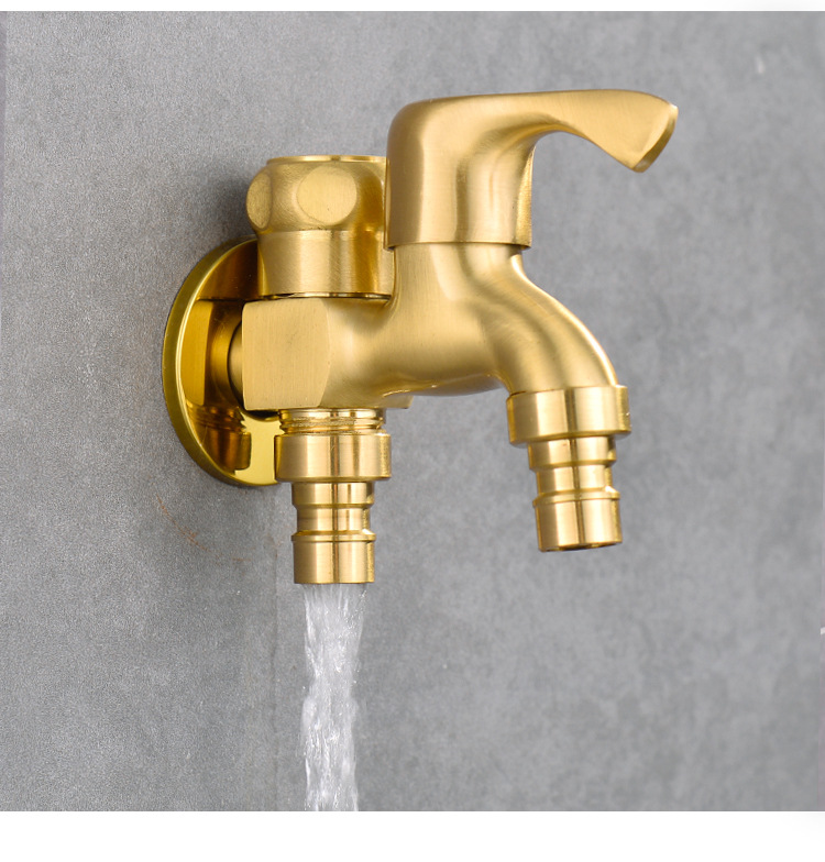 不锈钢黄铜铜压铸浇铸红冲快开龙头水嘴拉丝上釉四分真59铜水龙头