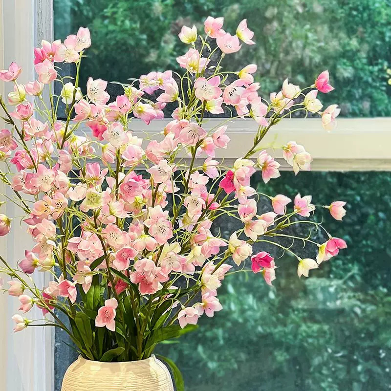 铃兰花居家客厅装饰花艺插花摆件餐桌假花摆设花束仿真家居装饰|undefined