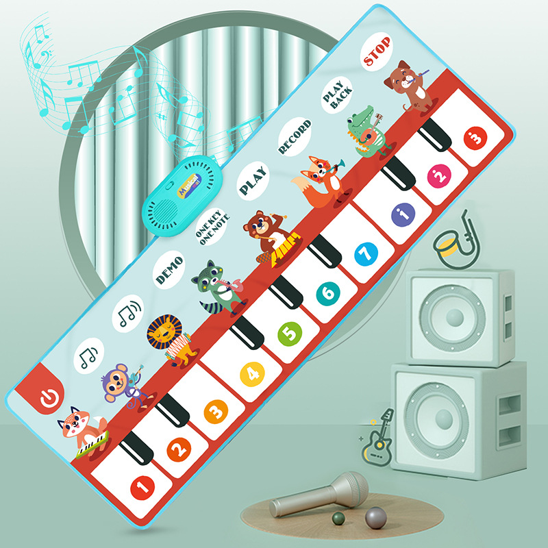 跨境儿童钢琴毯音乐地毯宝宝早教音乐玩具脚踏琴亲子互动游戏地毯