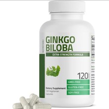 跨境银杏叶提取物高浓度 120粒素食胶囊 脑部健康记忆支持