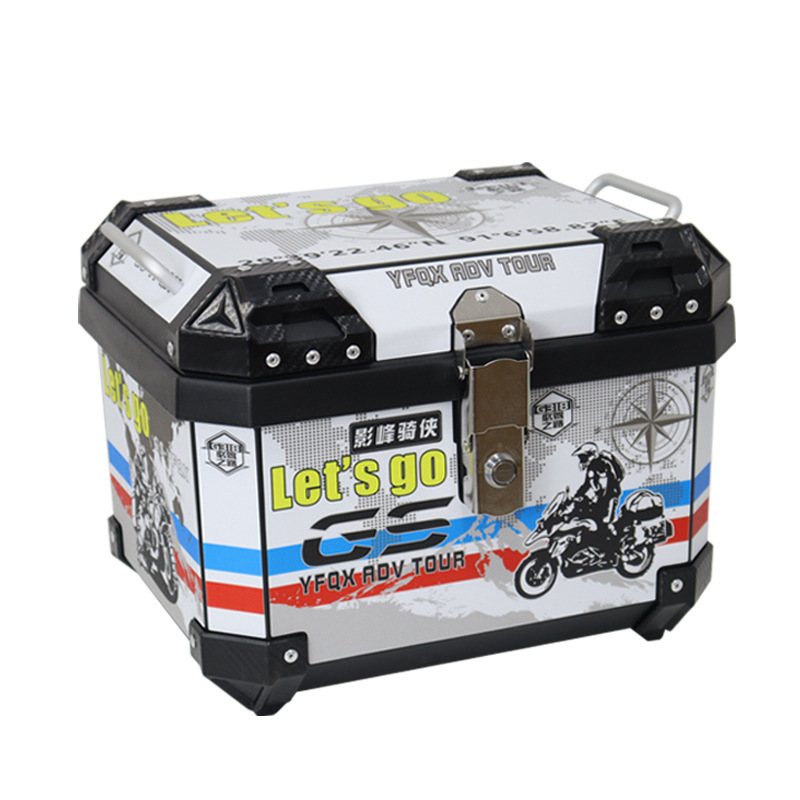 5u オートバイテールボックス電気自動車トランク非 u150 大容量 y12hr カーフクラックアルミ合金トランク|undefined