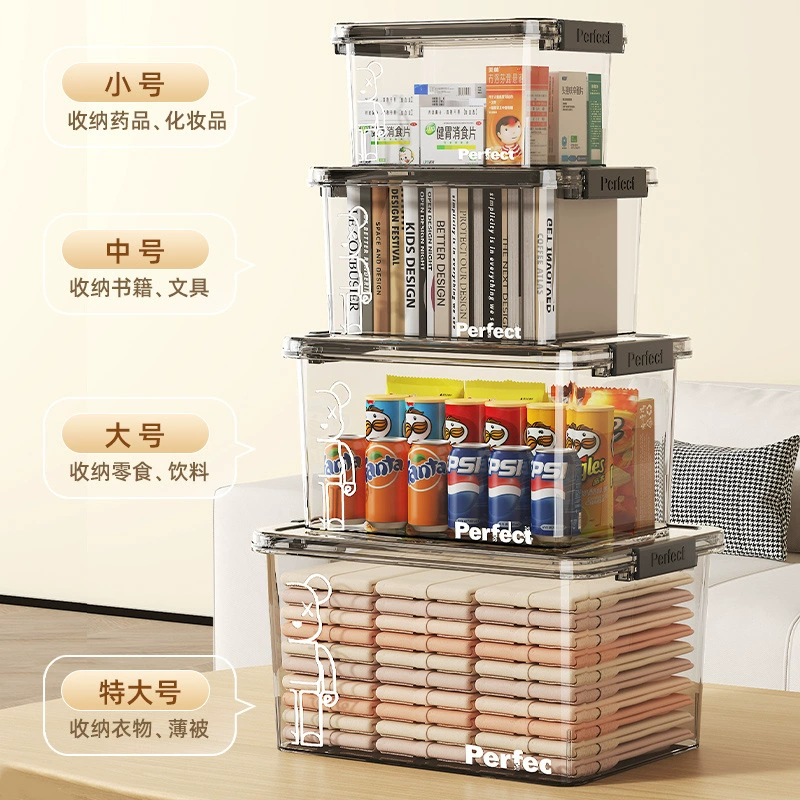 Handheld storage box, transparent plastic toy